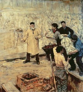 dökümhanede, 1886